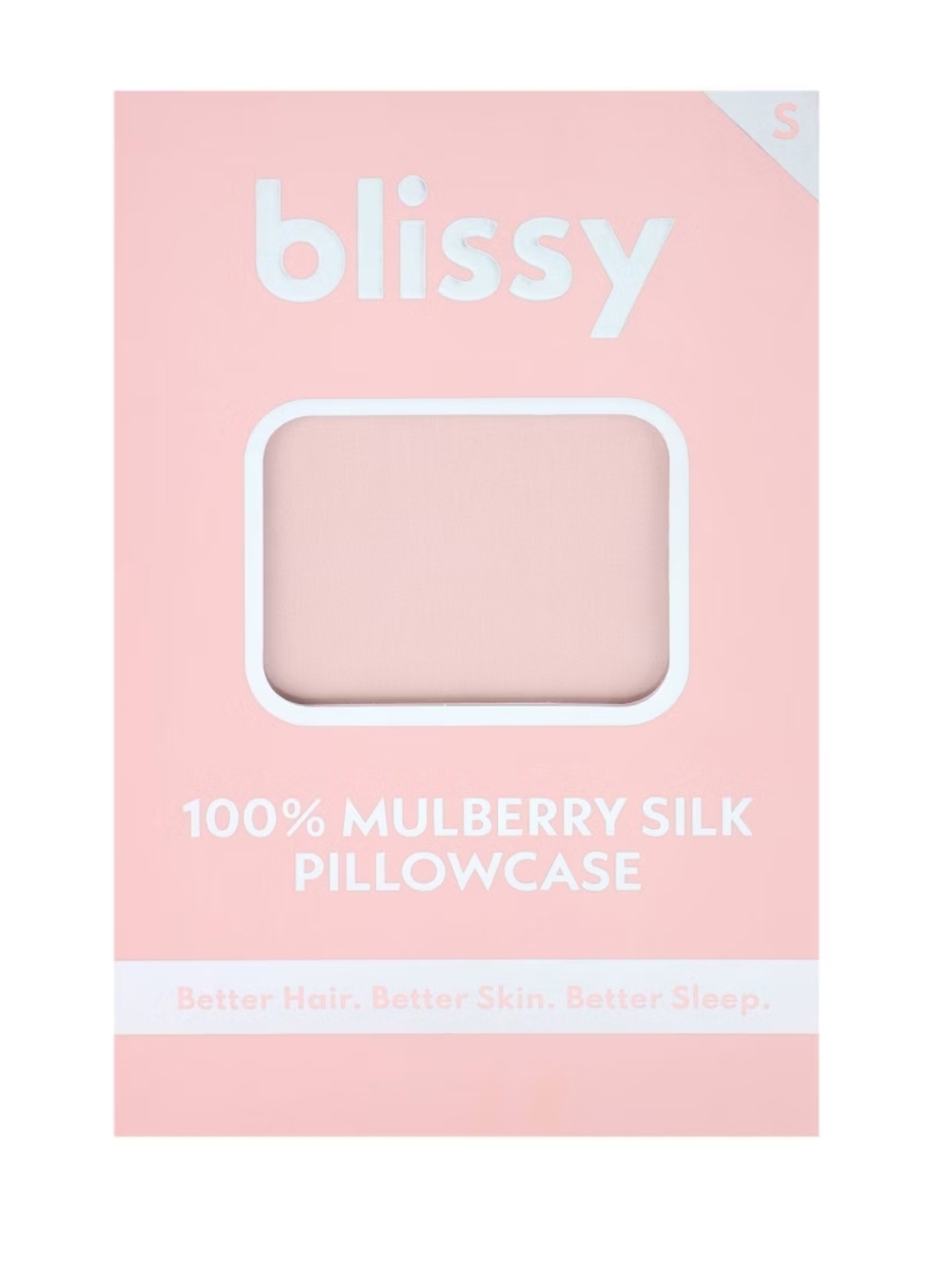 Blissy 100% Mulberry Silk Pillowcase - Soft Blush Pink
